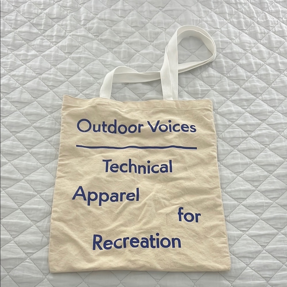 Outdoor Voices Canvas Bag